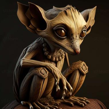 3D модель Lepilemur wrightae (STL)